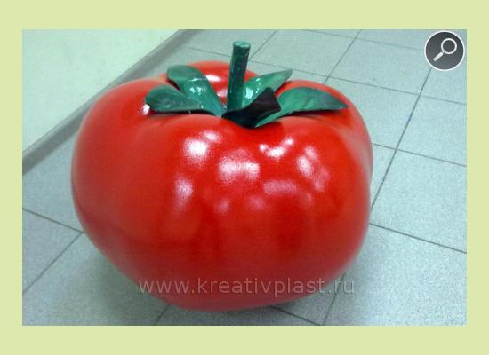 Красный помидор из пенопласта